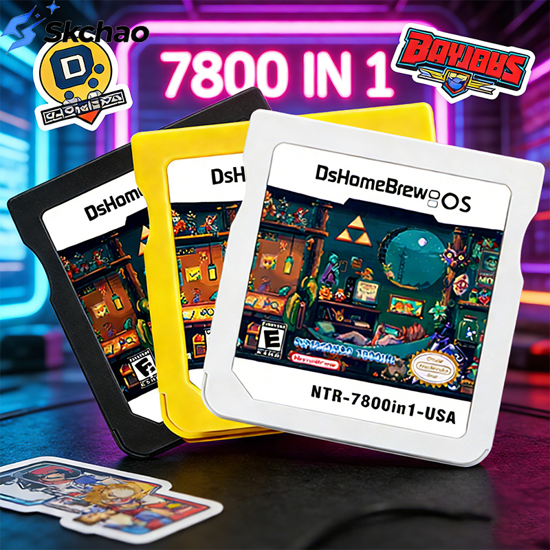 Gaming Console Portable - 7800 in 1 DS Card R4