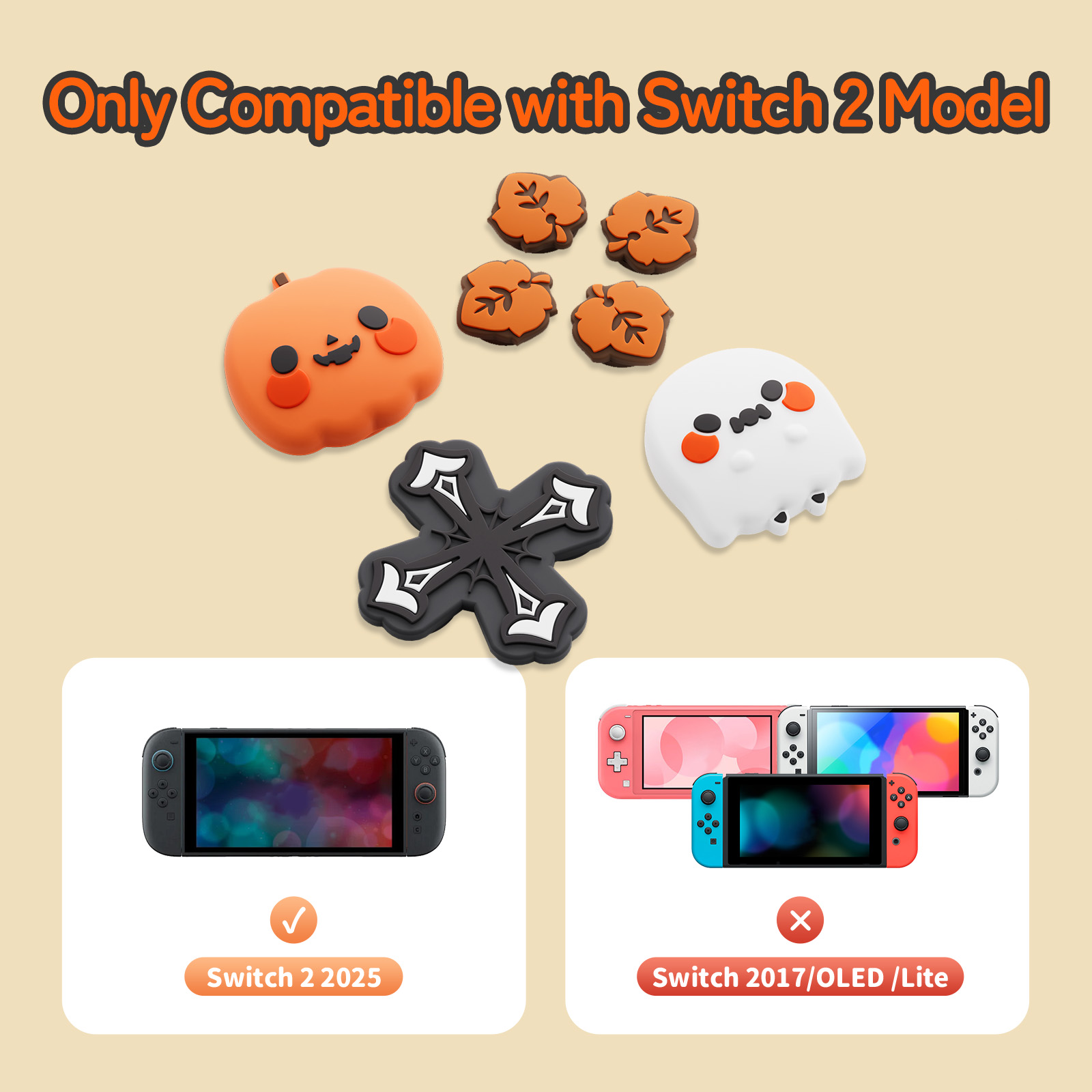 GeekShare Pumpkins and Ghosts  - Thumb Grip Joystick ulasan dan harga