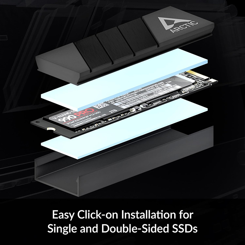 ARCTIC M2 Pro Black heatsink C - Gaming Console Setup ulasan dan harga