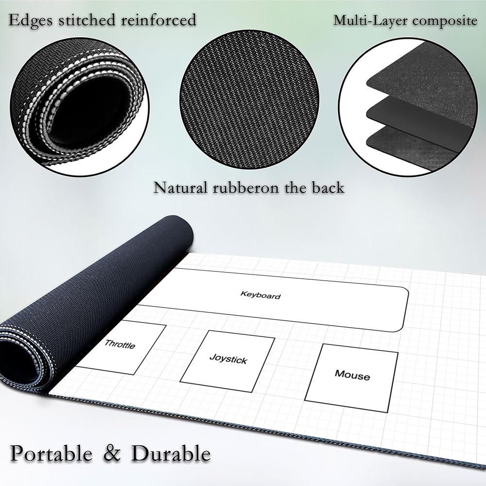HOTAS Flight Sim Desk Pad Non  - Flight Joystick Sim ulasan dan harga