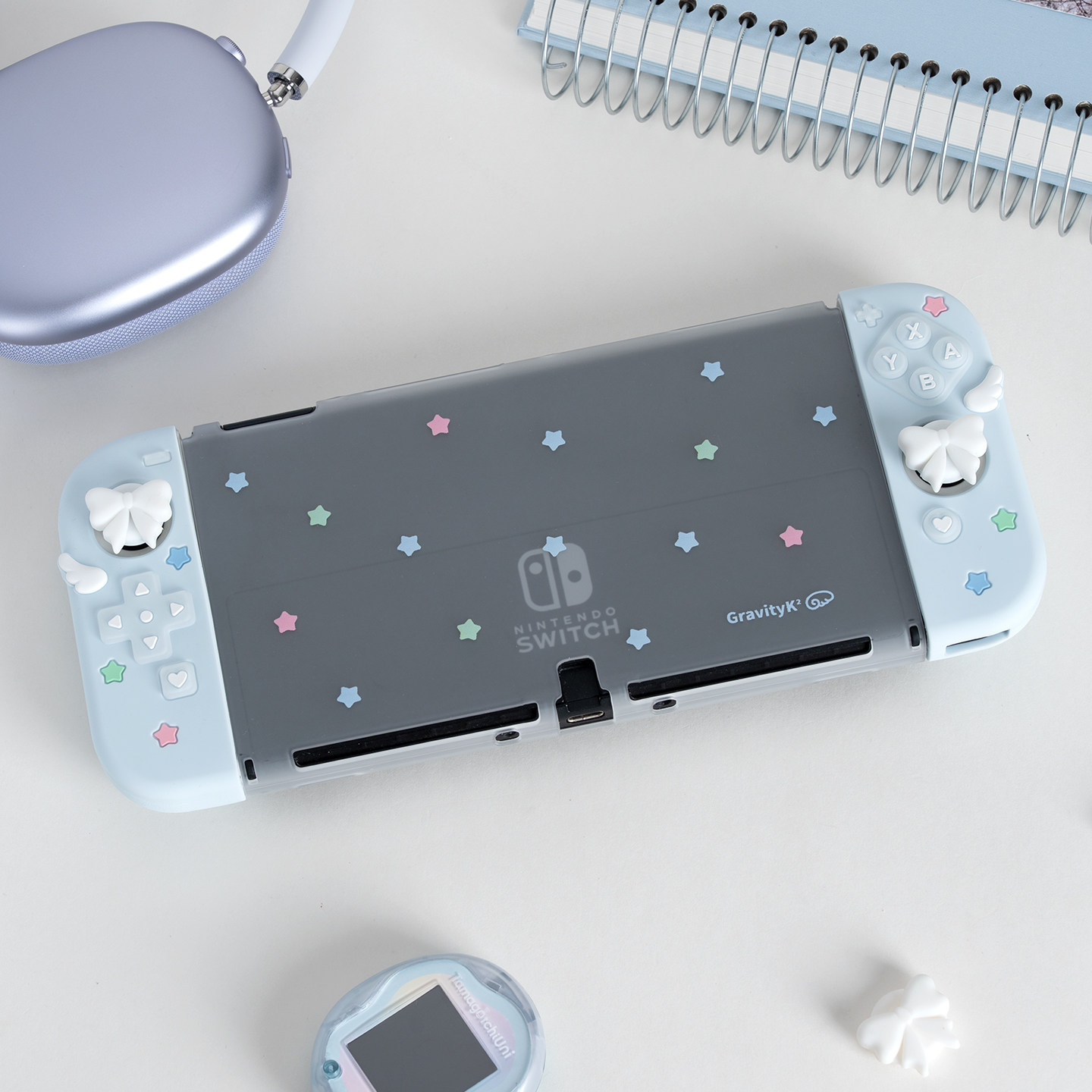 Cute Ns2 Oled Protective Case  - Thumb Grip Joystick ulasan dan harga