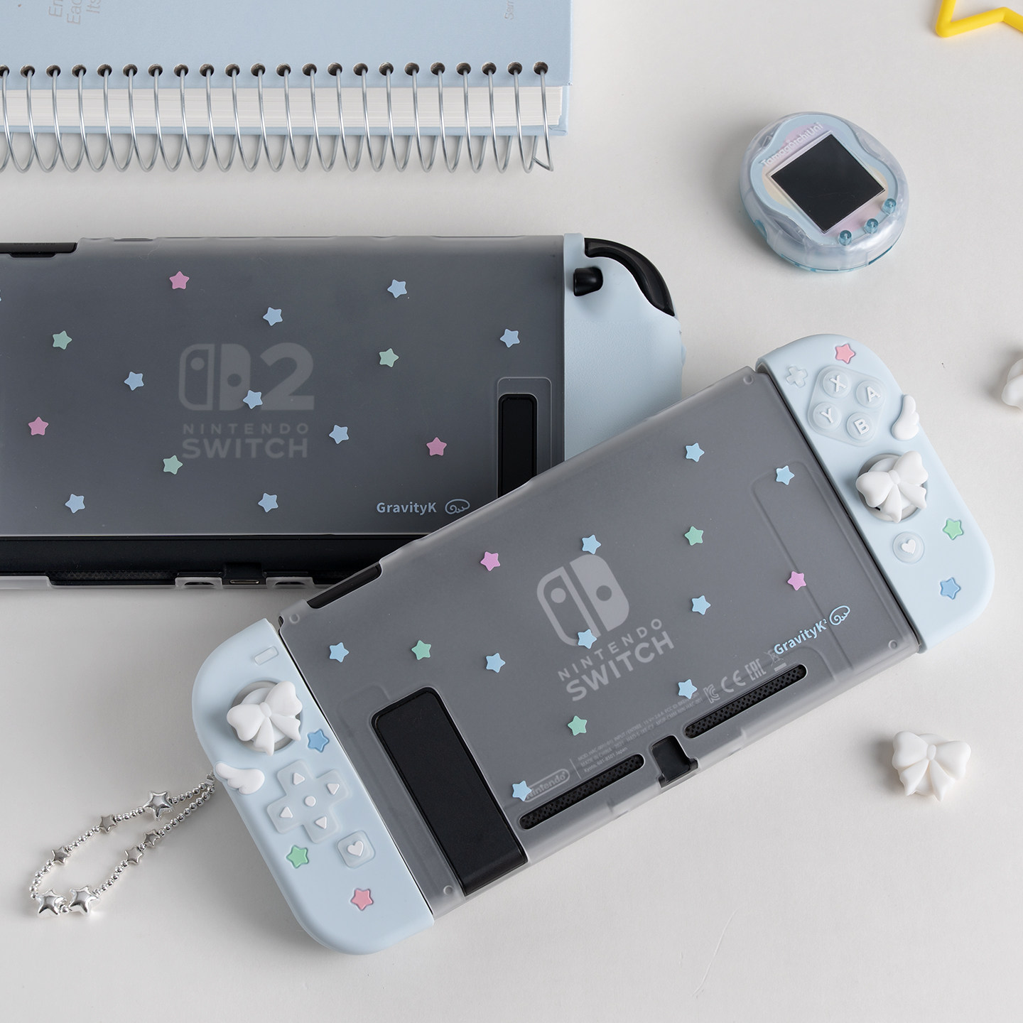 Cute Ns2 Oled Protective Case  - Thumb Grip Joystick ulasan dan harga