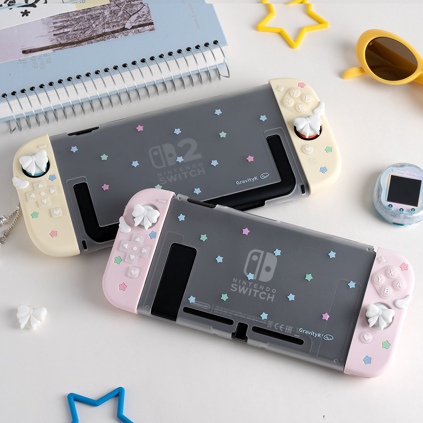 Cute Ns2 Oled Protective Case  - Thumb Grip Joystick ulasan dan harga
